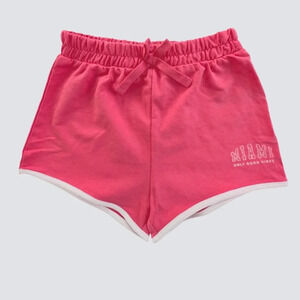 NWOT Tex Cotton Girls Pink Dolphin Elastic Waist Drawstring Closure Size 5-6